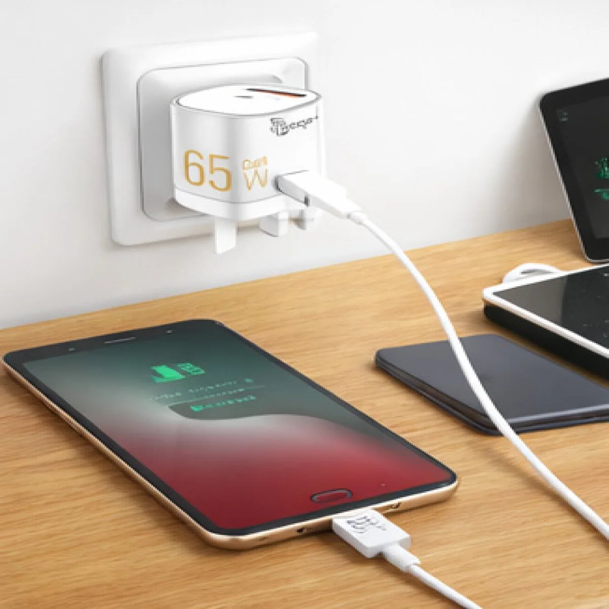 Baqer 65W GaN Super Fast Wall Charger (PD/QC) –BC_341 - صورة 3