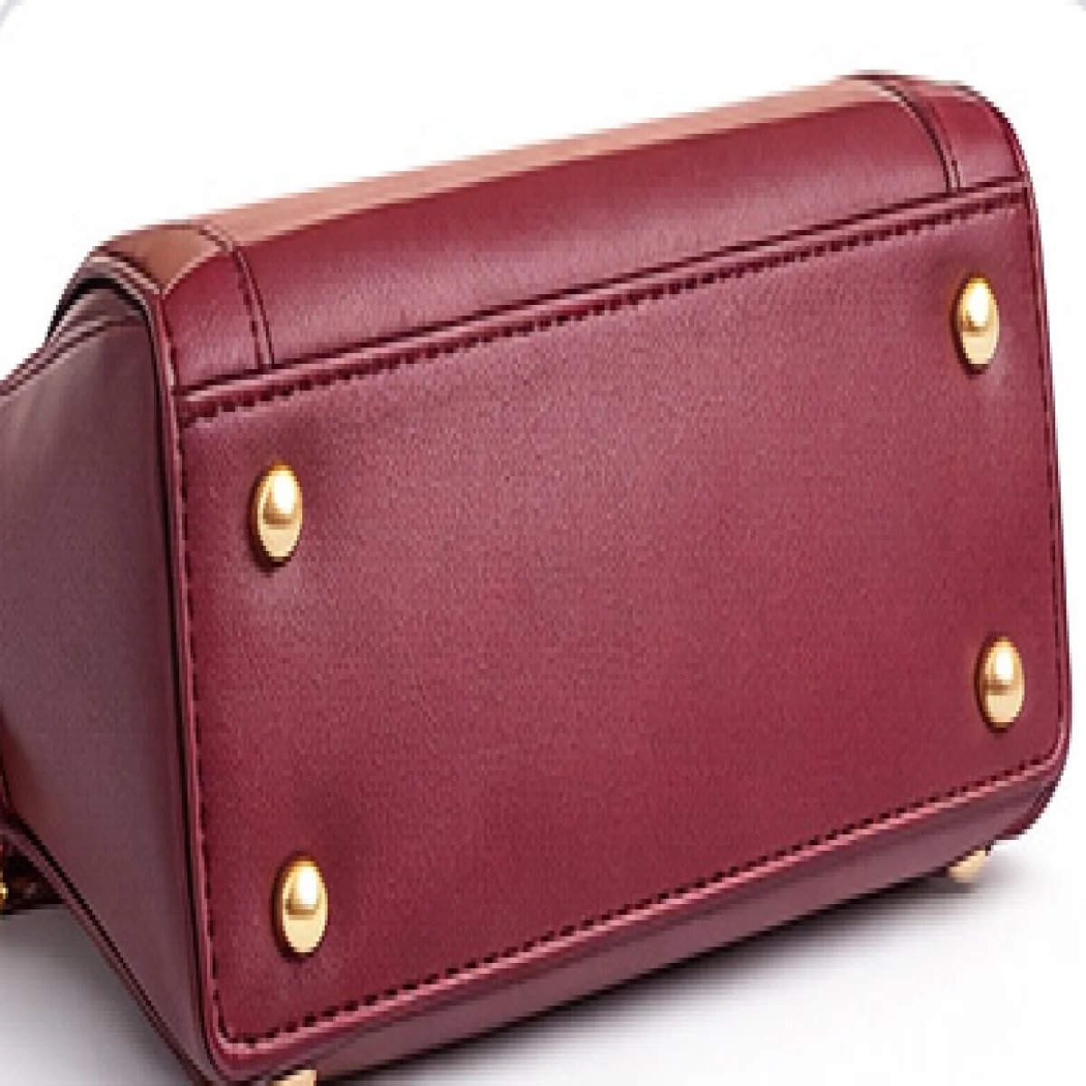 Fendi Dual Tone Leather Top Handle Bag - صورة 9