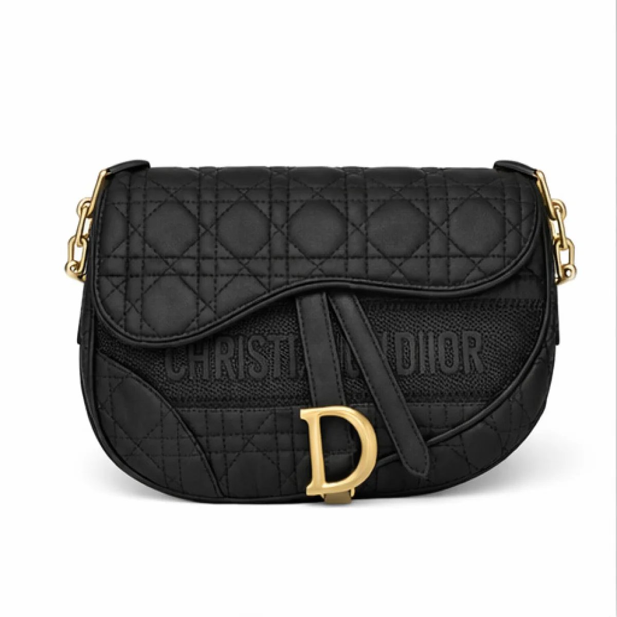Christian Dior Saddle Bag – Black Quilted Edition - صورة 6