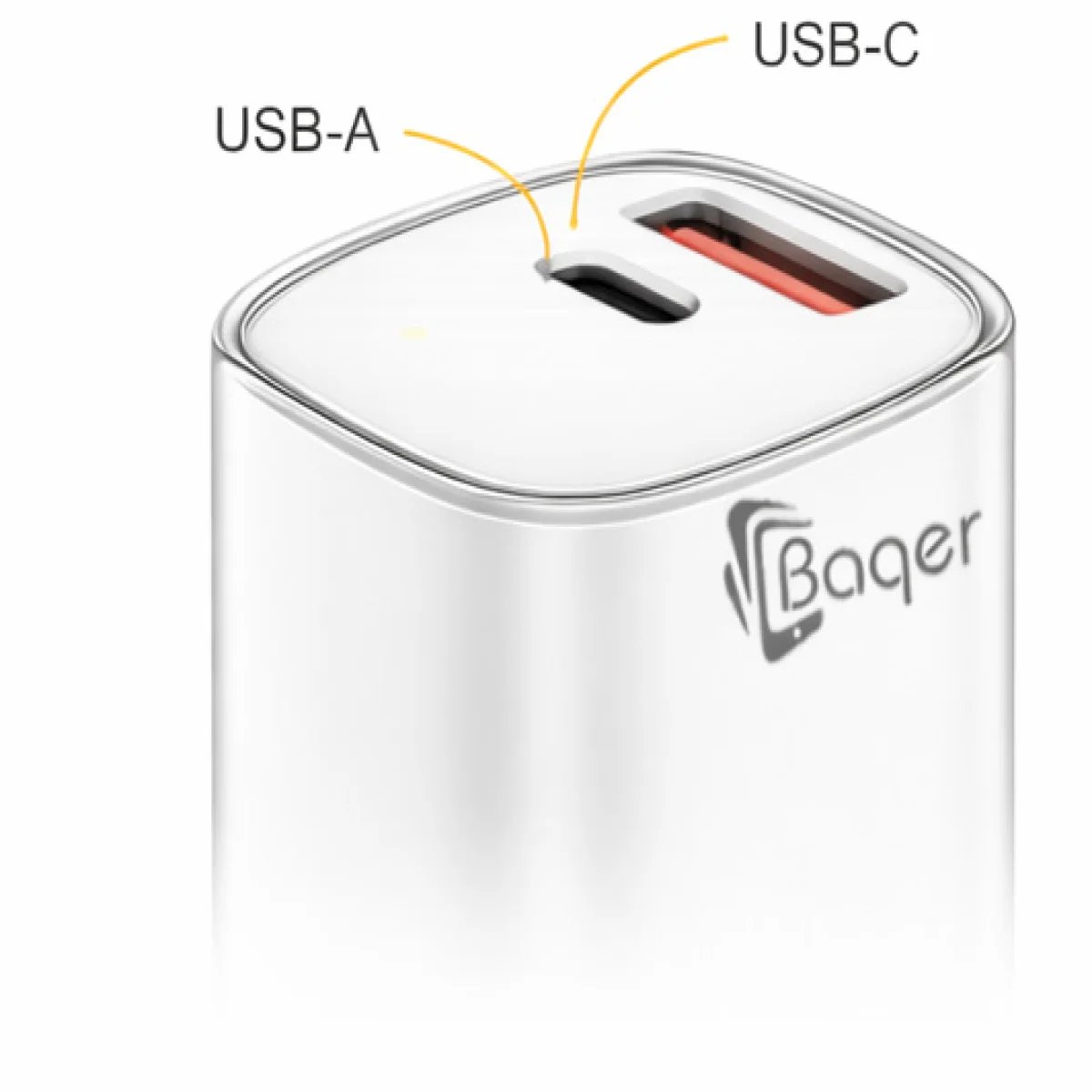 Baqer 65W GaN Super Fast Wall Charger (PD/QC) –BC_341 - صورة 4