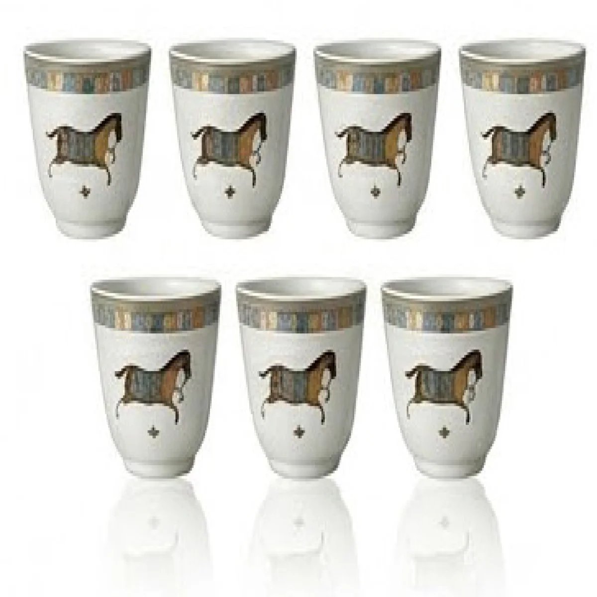 HERMÈS – Luxury Horse Espresso Cup Set - صورة 6