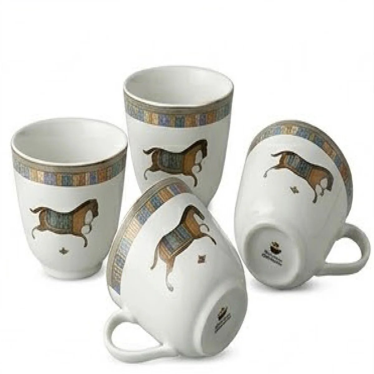 HERMÈS – Luxury Horse Espresso Cup Set - صورة 4