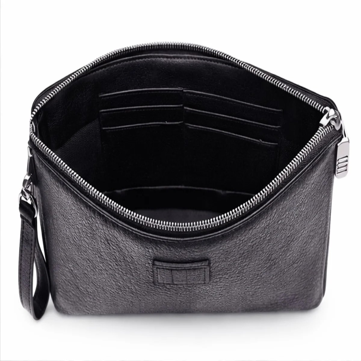 Montblanc Heritage Paris – Croco Signature Leather Zip Clutch – Black Edition - صورة 4