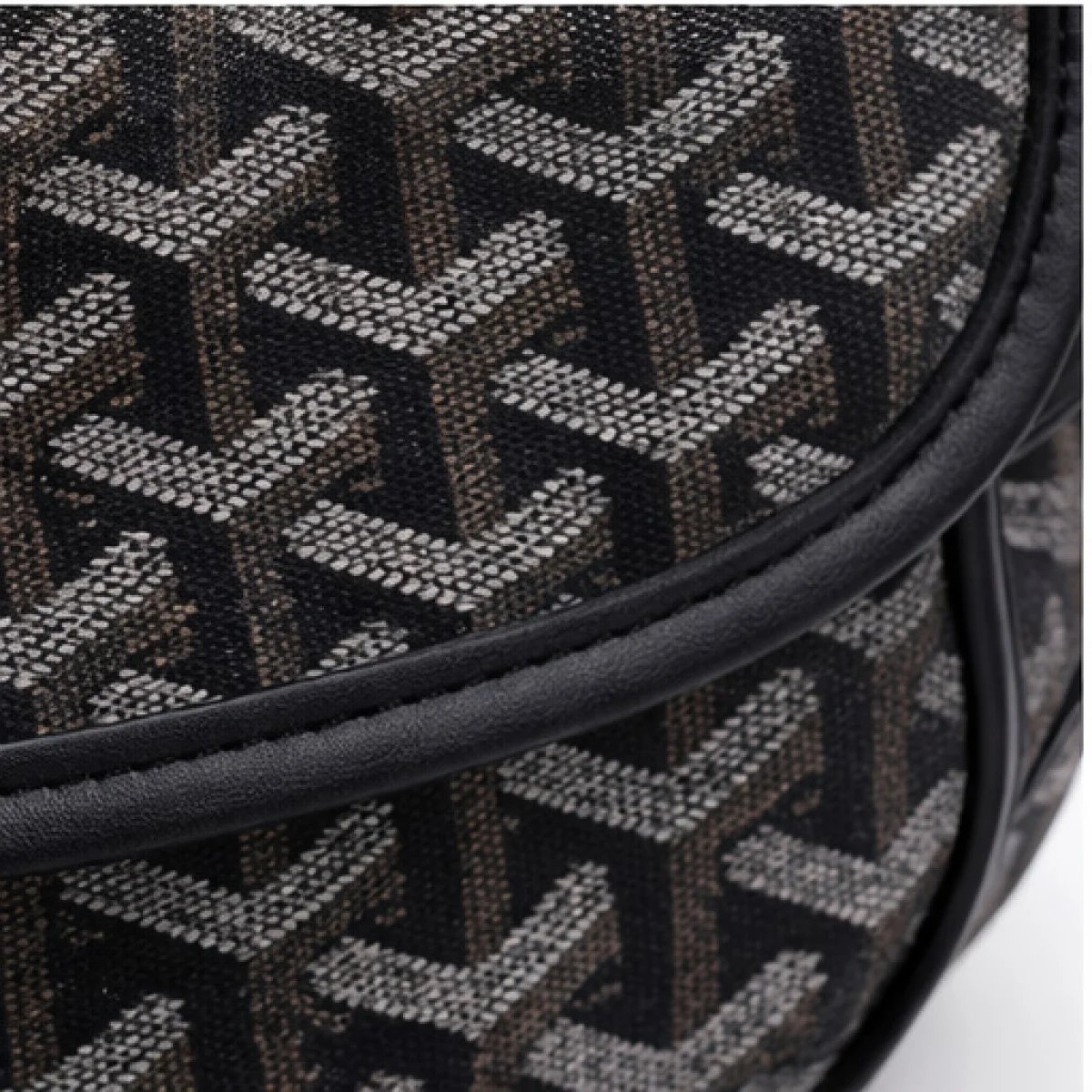 Goyard Belvedere PM Crossbody Bag – Black & Grey Monogram - صورة 2