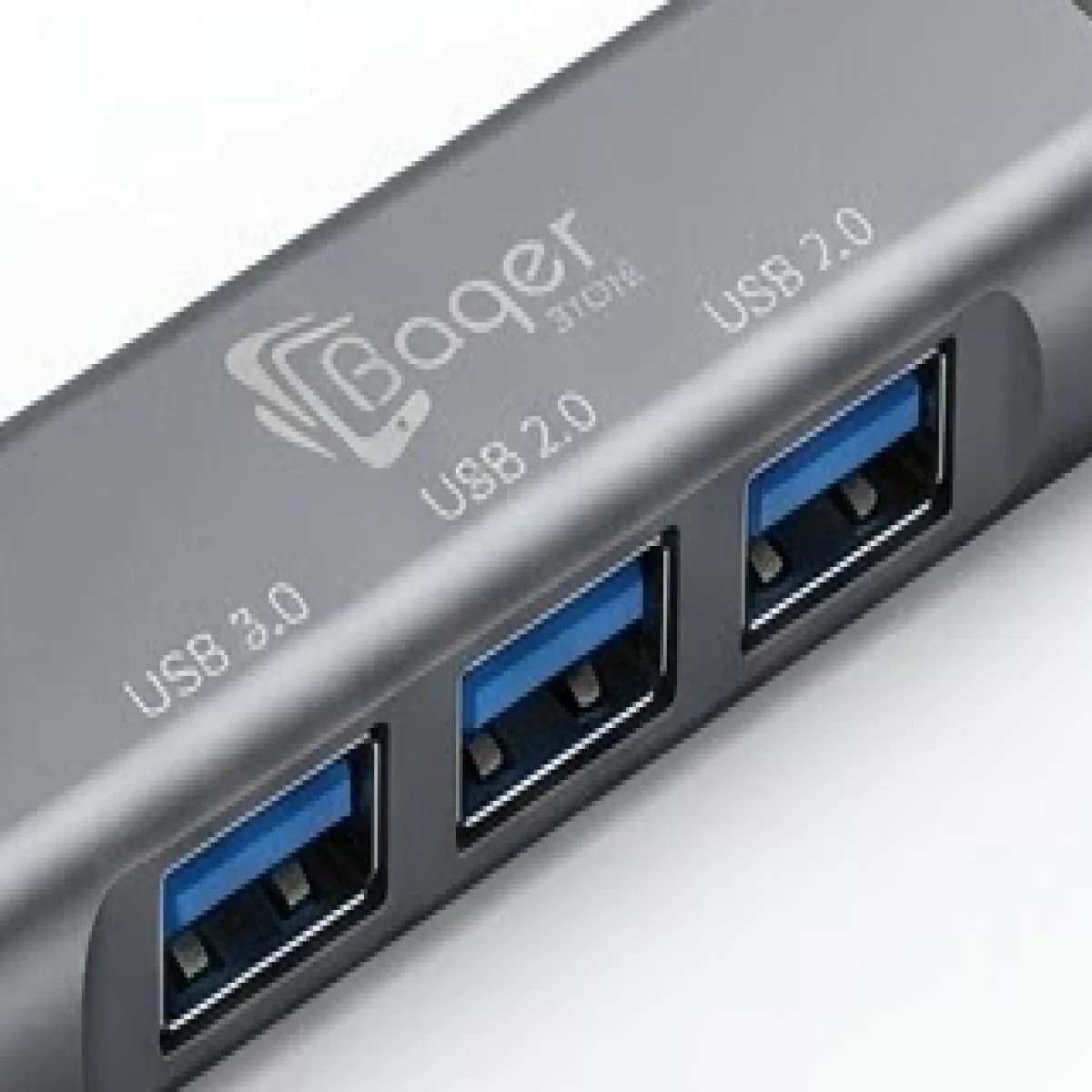 Uc701-Baqer Hub Adapter USB to 4 USB - صورة 2