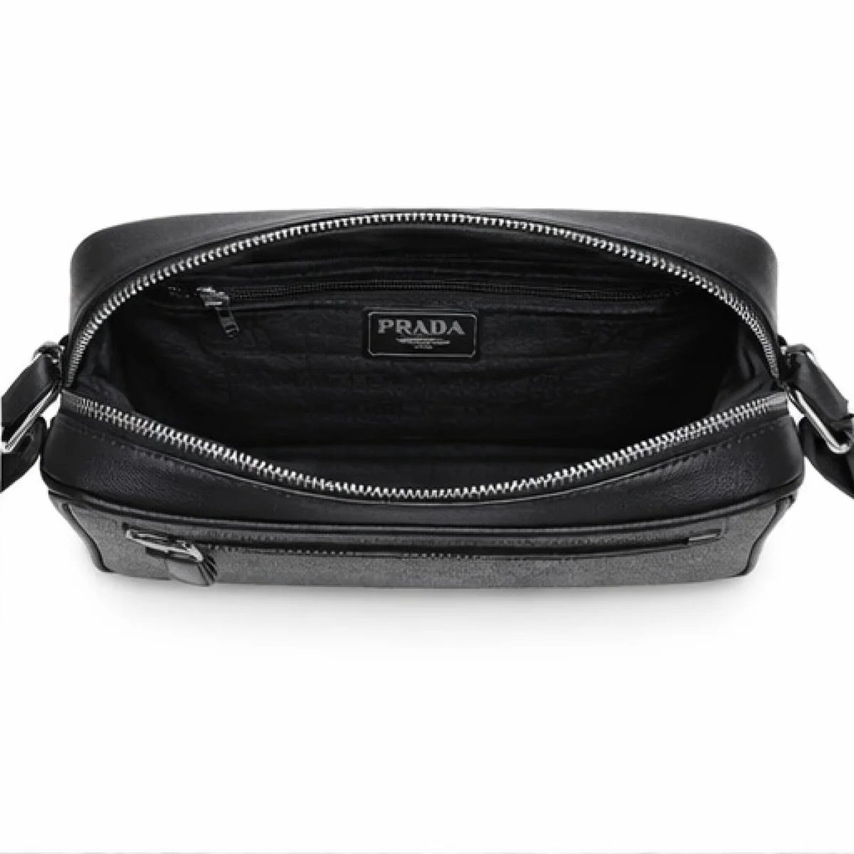 Prada Saffiano Leather Crossbody – Black Edition - صورة 8