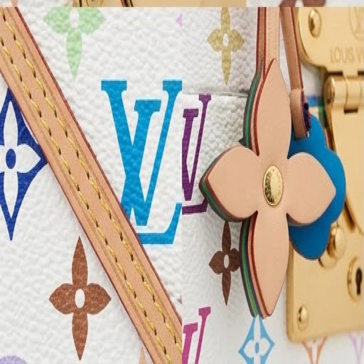 Louis Vuitton – Multicolor Rolling Travel Suitcase - صورة 2