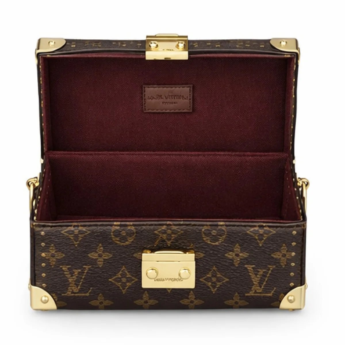 Louis Vuitton Monogram Trunk Style Crossbody Bag – Classic Brown Edition - صورة 5