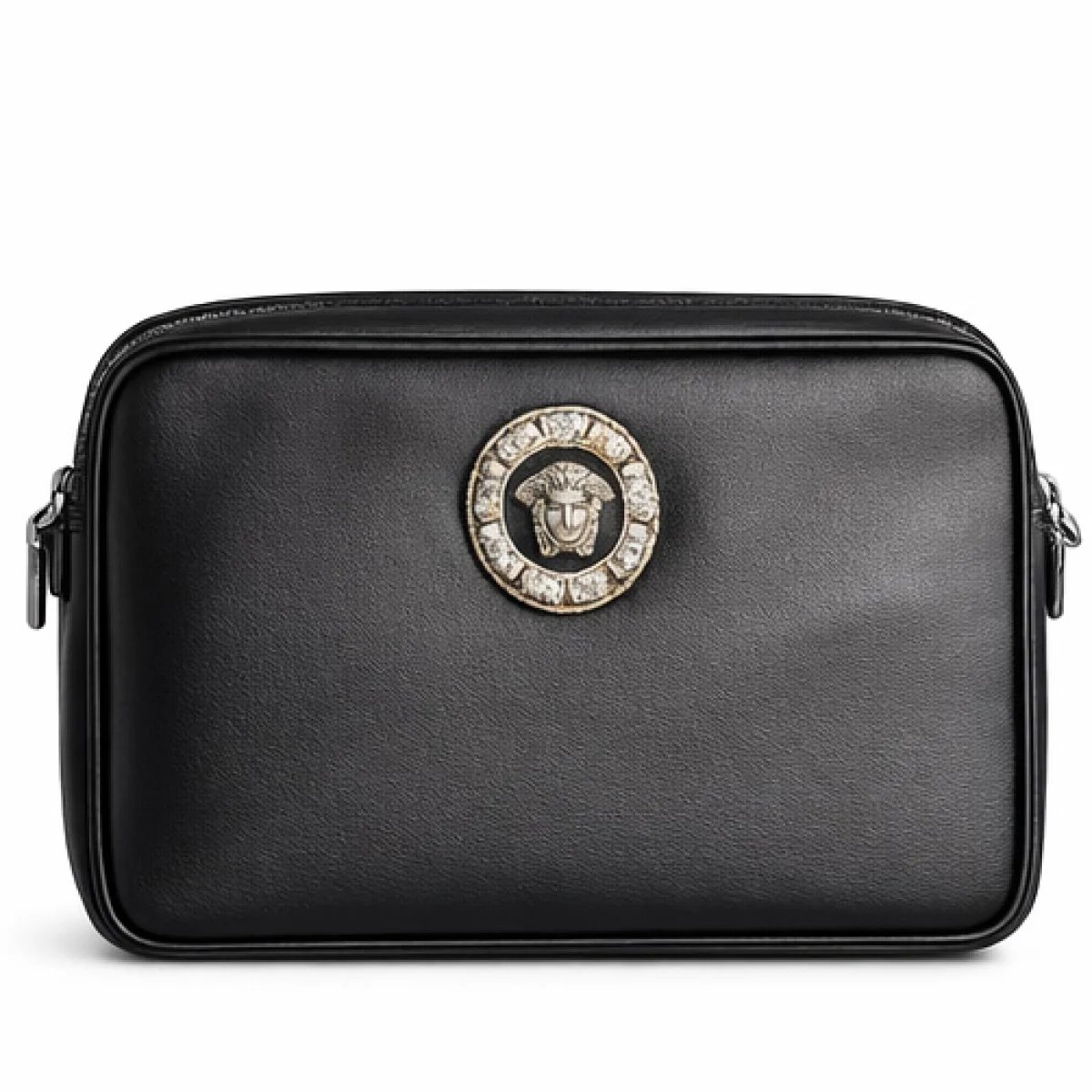 Royal Medusa Leather Pouch – Black Edition - صورة 7