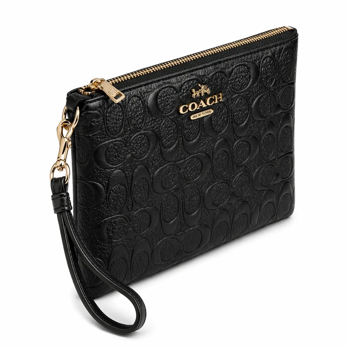 كلتش جلد بنقشة Coach – تصميم عملي وأنيق - صورة 3