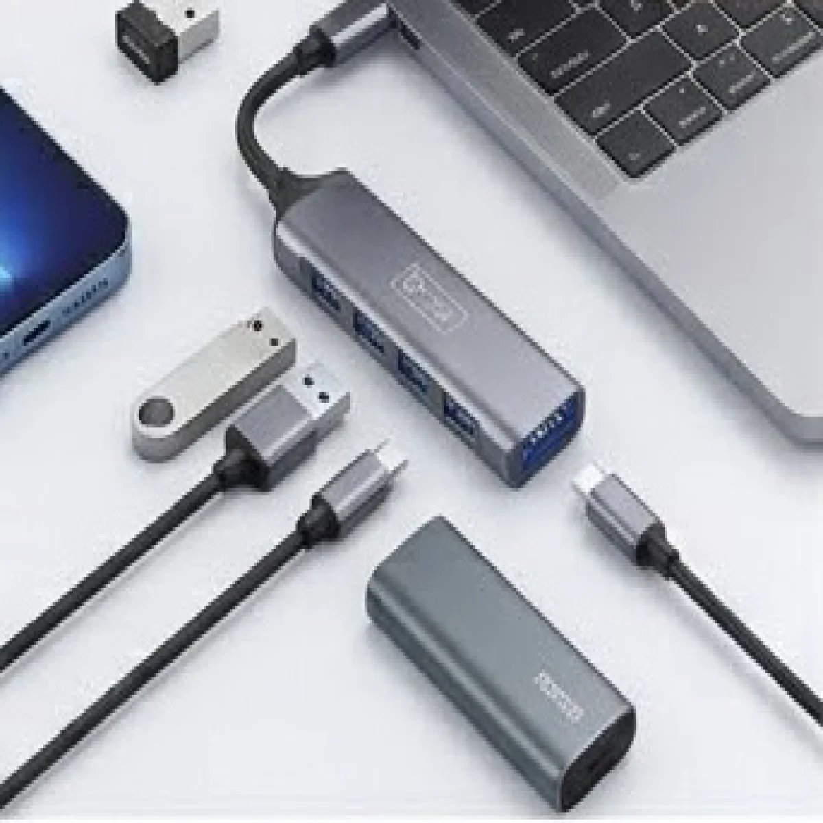 UC701-Baqer Adapter Cable USB to 4 USB - صورة 3