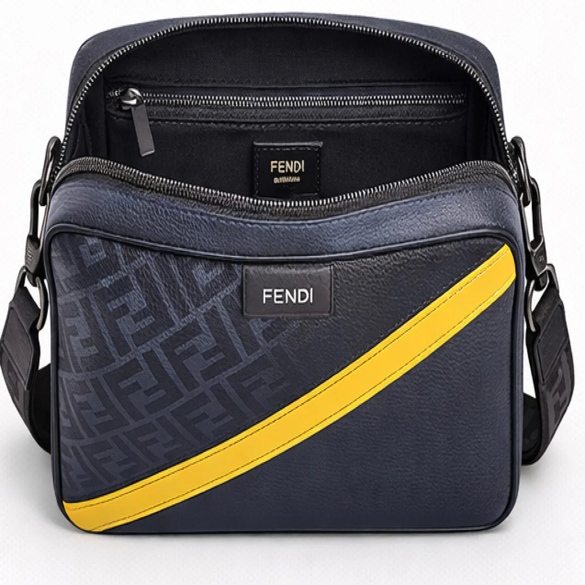 Fendi FF Logo Diagonal Camera Bag - صورة 11
