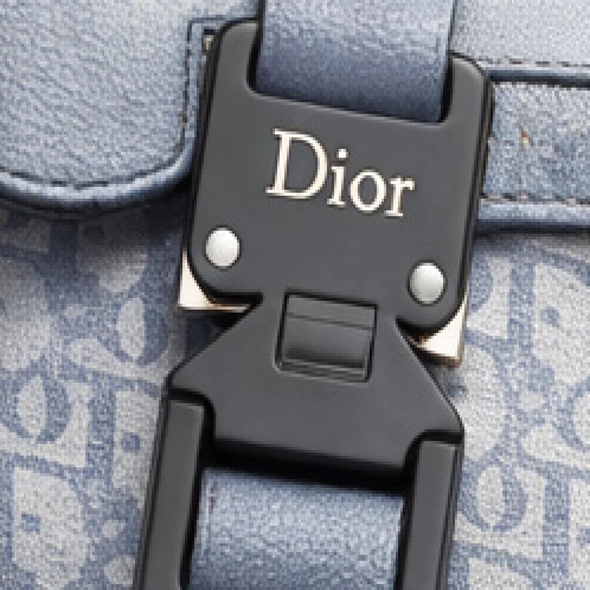 Christian Dior Oblique Leather Crossbody Saddle Bag - صورة 9