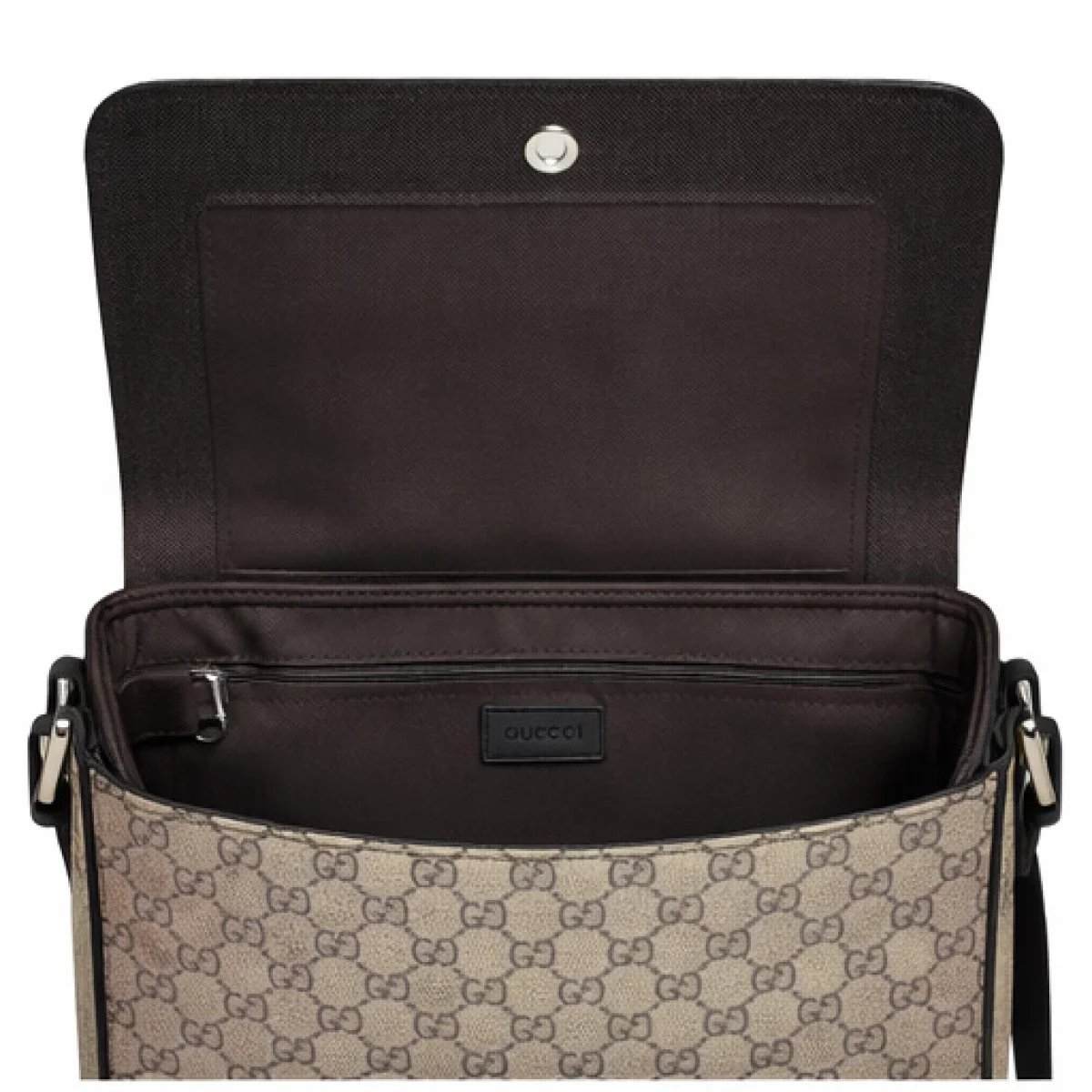 Gucci GG Supreme Messenger Bag with Web Stripe - صورة 6