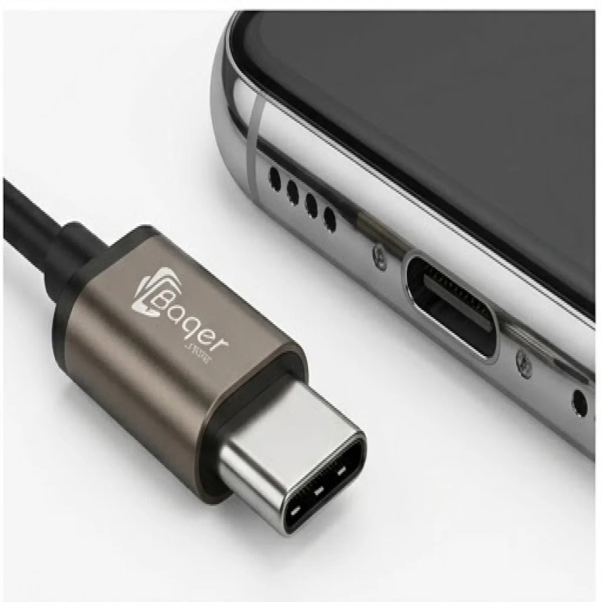 Baqer Wired Earphones with Type-C Connector – Stereo Sound –BH_081 - صورة 4