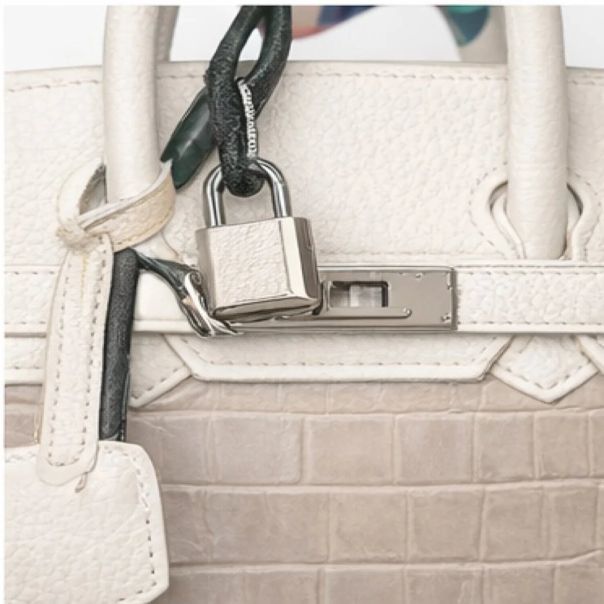 Hermès Birkin Limited Edition – Artistic Beige & White - صورة 7