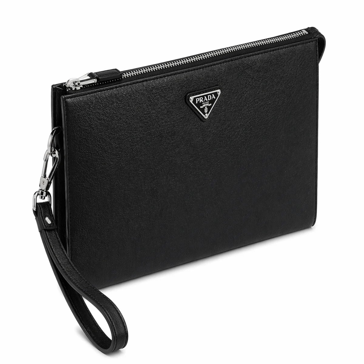 كلتش جلد بتصميم Prada – أناقة بسيطة وفخمة - صورة 2