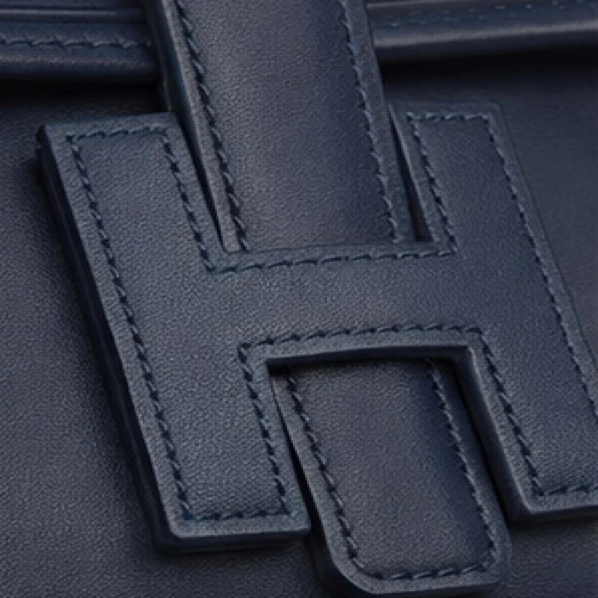 Hermès Jige Elan Leather Clutch - صورة 2