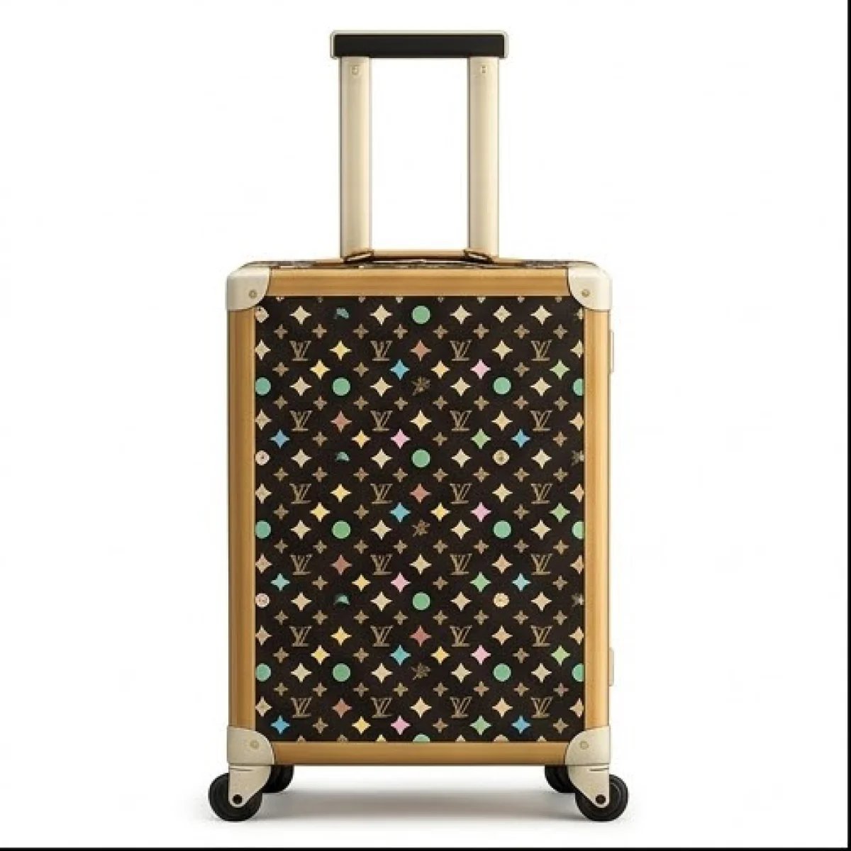 Louis Vuitton – Multicolor Monogram Rolling Travel Suitcase Premium Edition - صورة 4