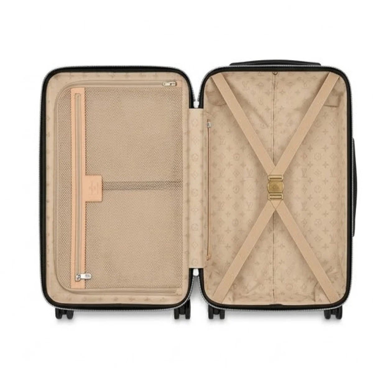 Louis Vuitton – Monogram Eclipse Polka Dot Rolling Travel Suitcase Limited Edition - صورة 4
