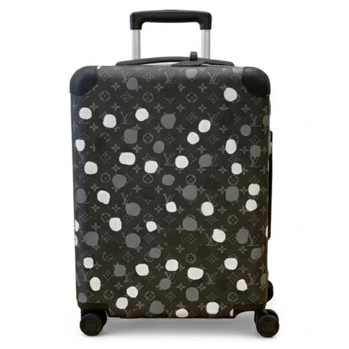 Louis Vuitton – Monogram Eclipse Polka Dot Rolling Travel Suitcase Limited Edition - صورة 5