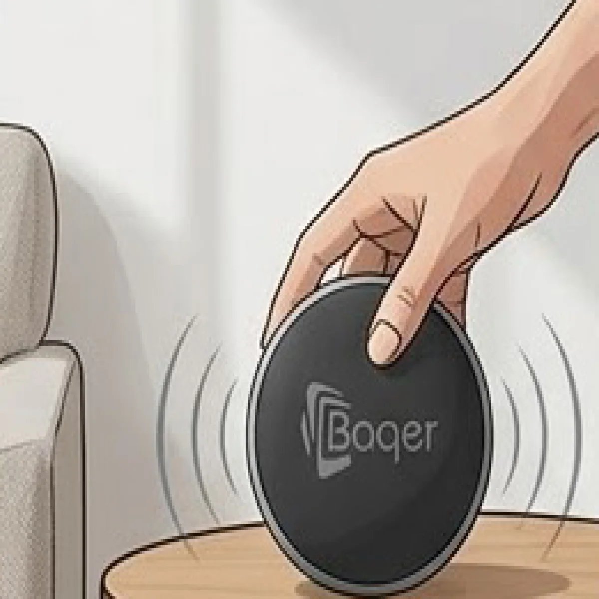 Baqer Portable Speaker – Compact Design with Powerful Sound – Up to 6 Hours Playtime –S409 - صورة 3