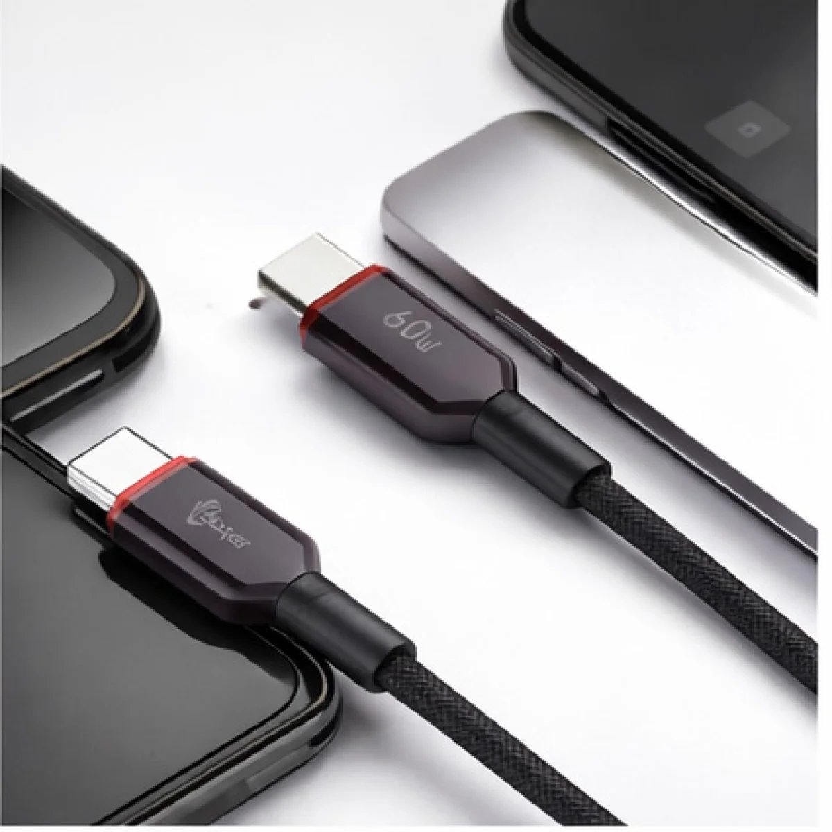 Baqer Type-C to Type-C Cable 60W – Fast Charging –BA_102 - صورة 3