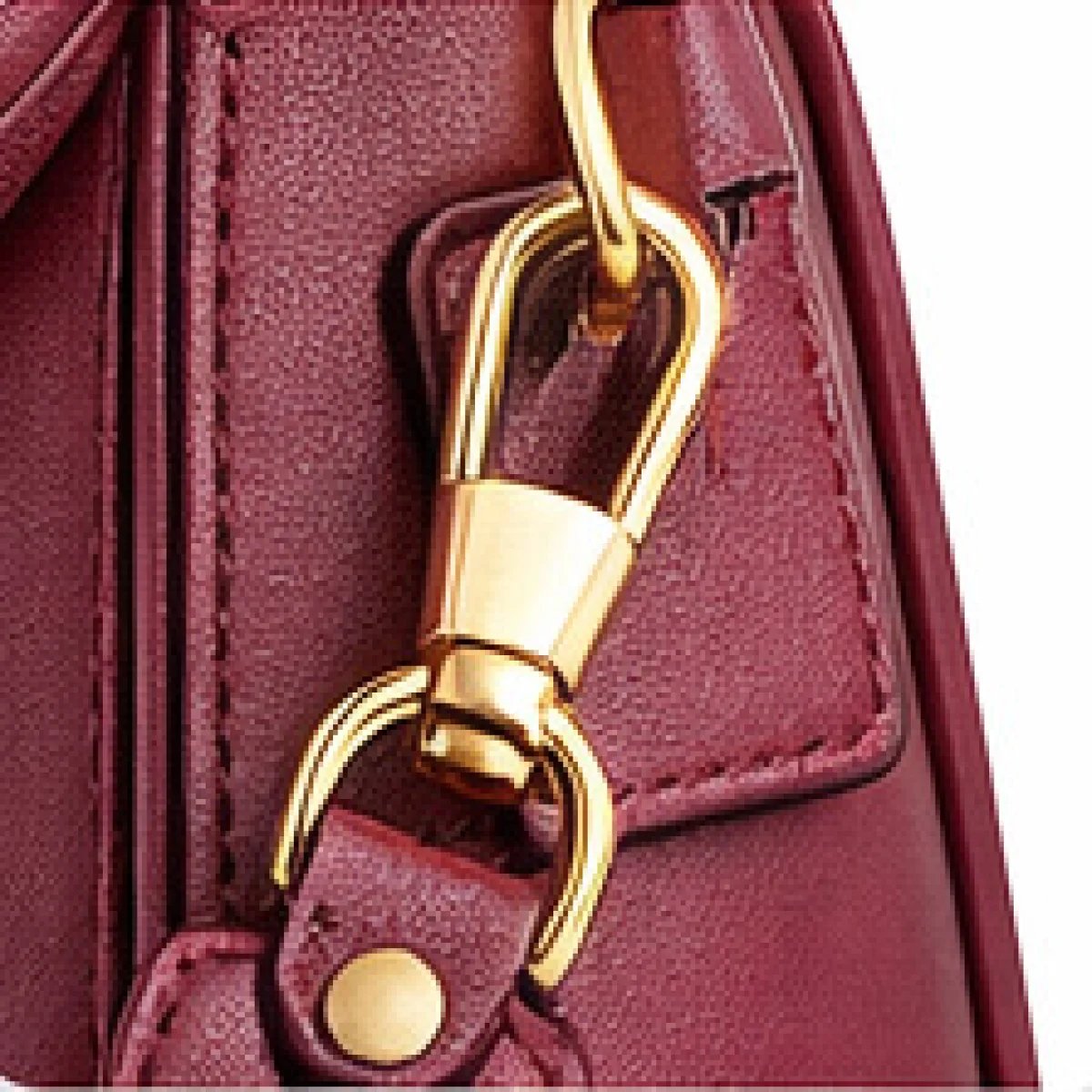 Fendi Dual Tone Leather Top Handle Bag - صورة 8