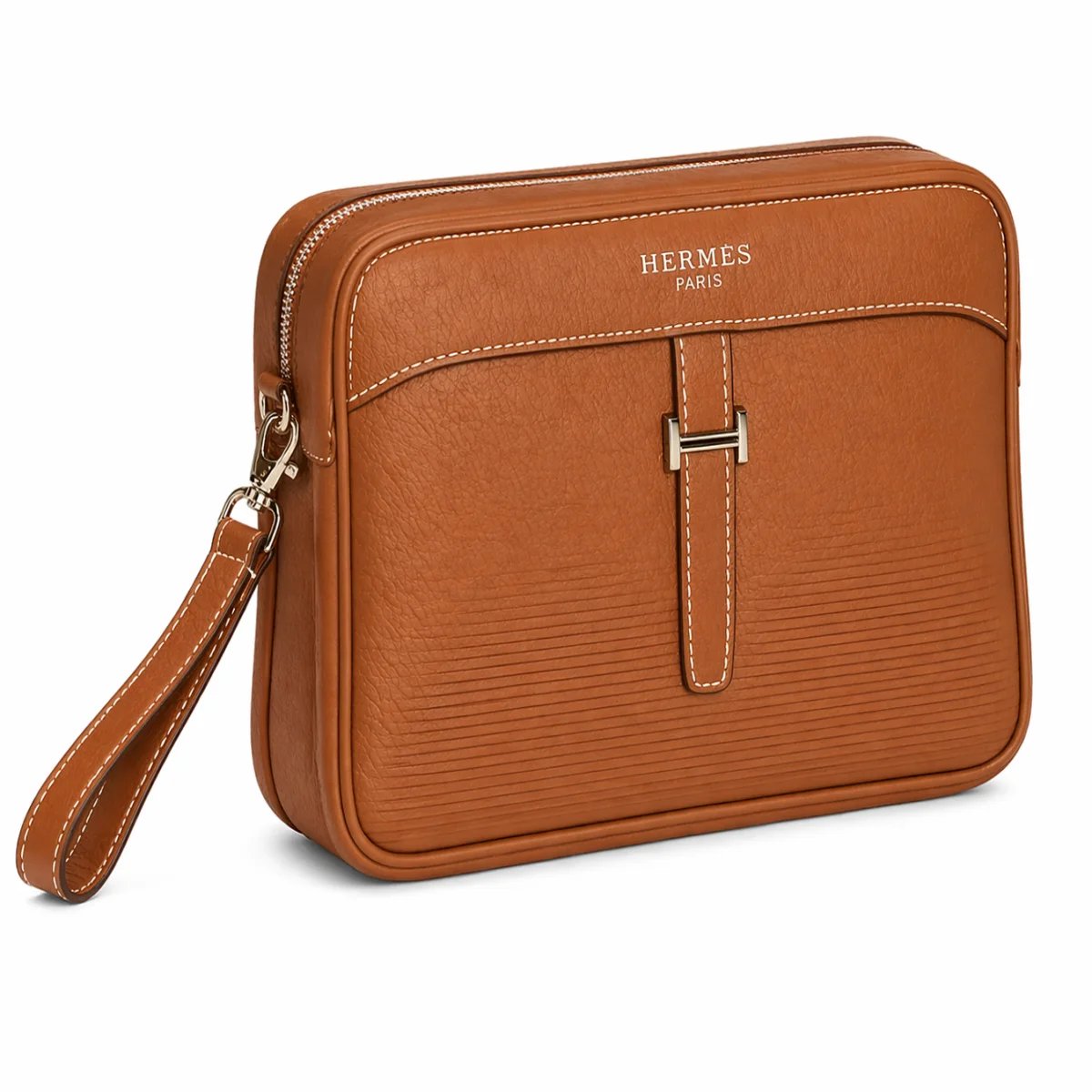 كلتش فاخر بحزام أمامي من Hermès - صورة 2