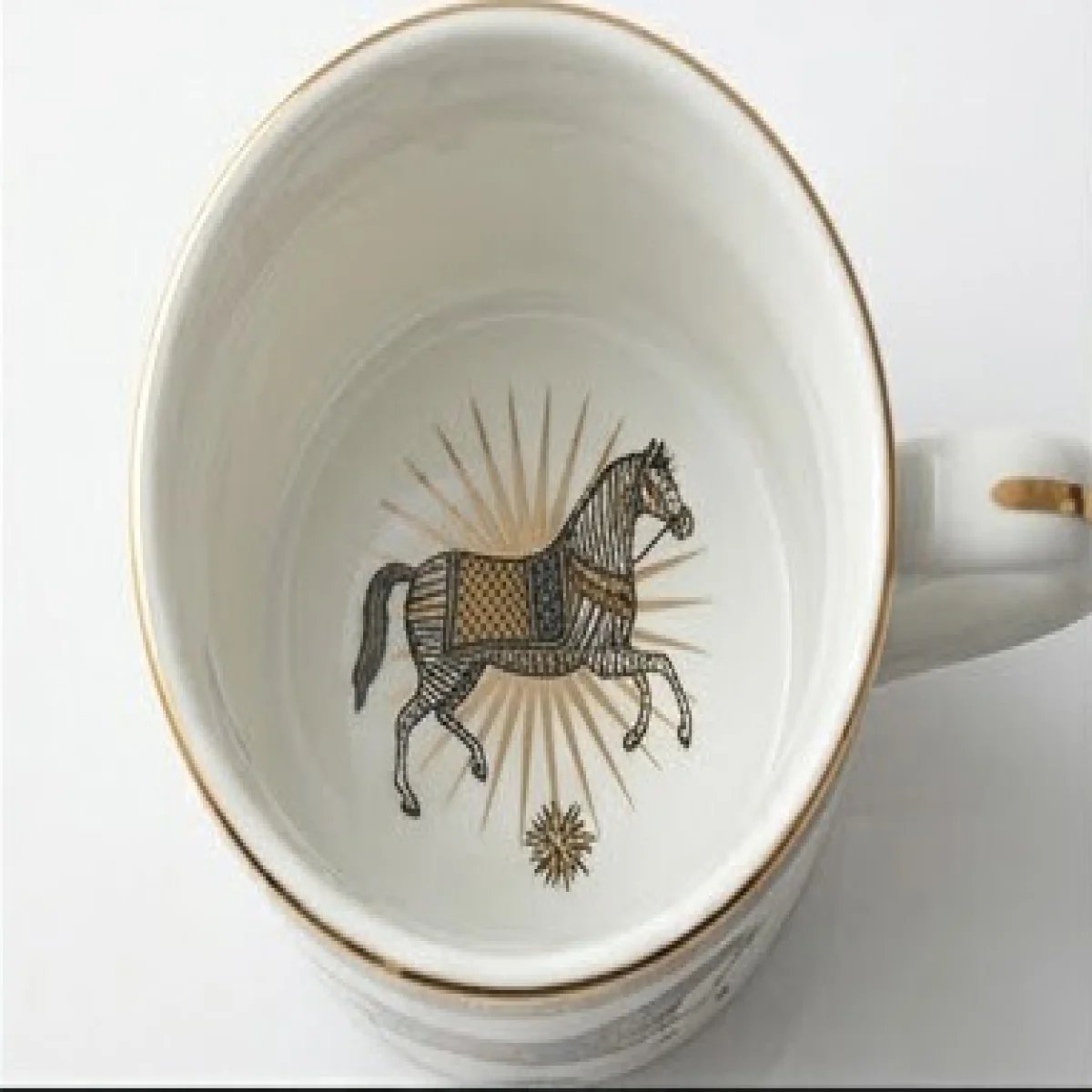 HERMÈS – Luxury Horse Design Coffee Cup Set - صورة 4