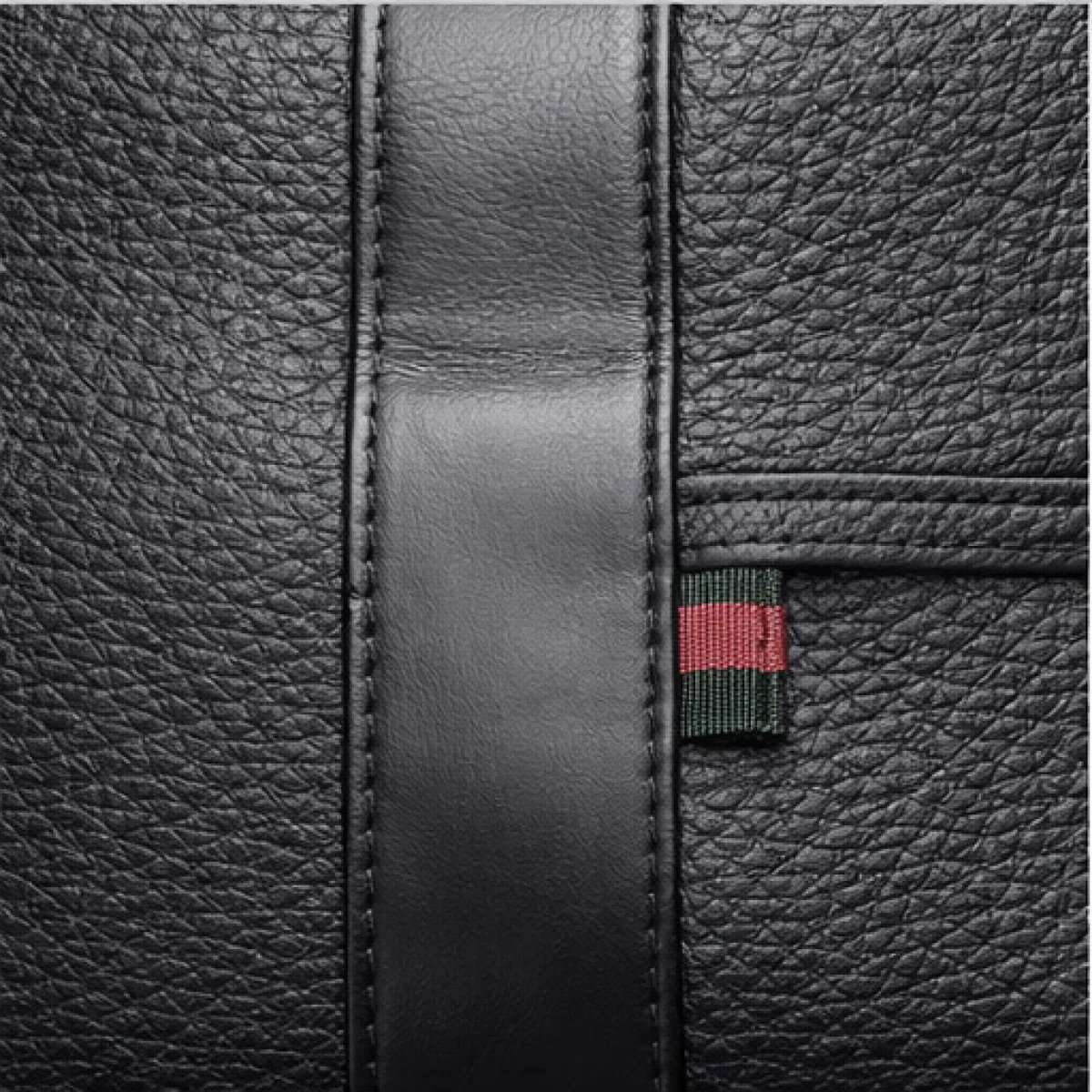 Gucci Travel Leather Duffle Bag – Black Edition - صورة 8
