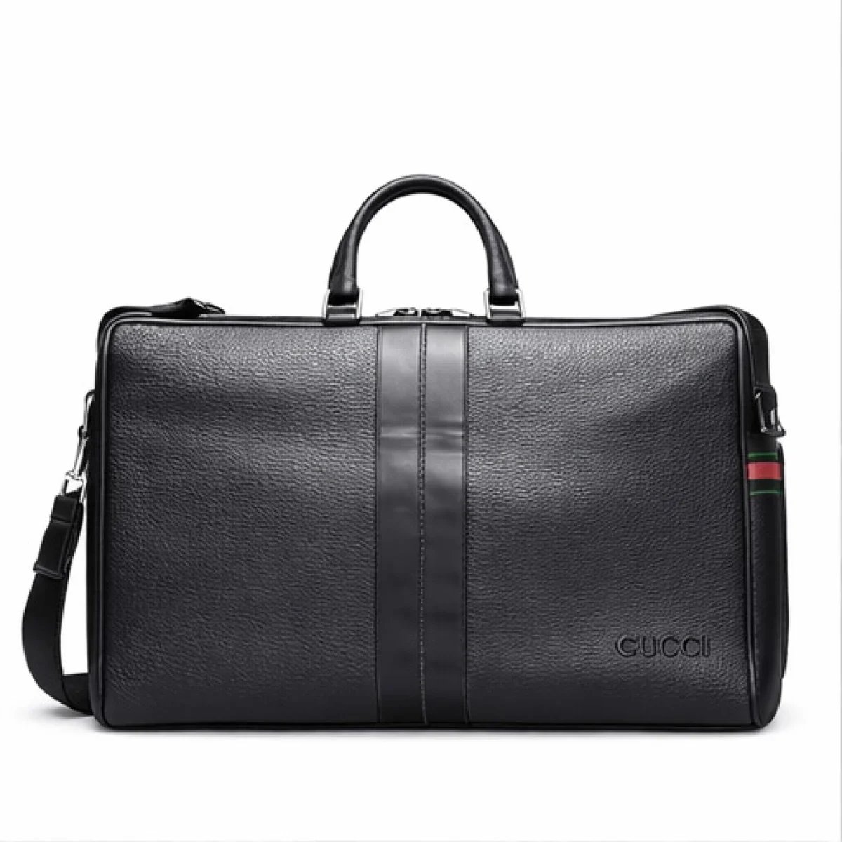 Gucci Travel Leather Duffle Bag – Black Edition - صورة 5