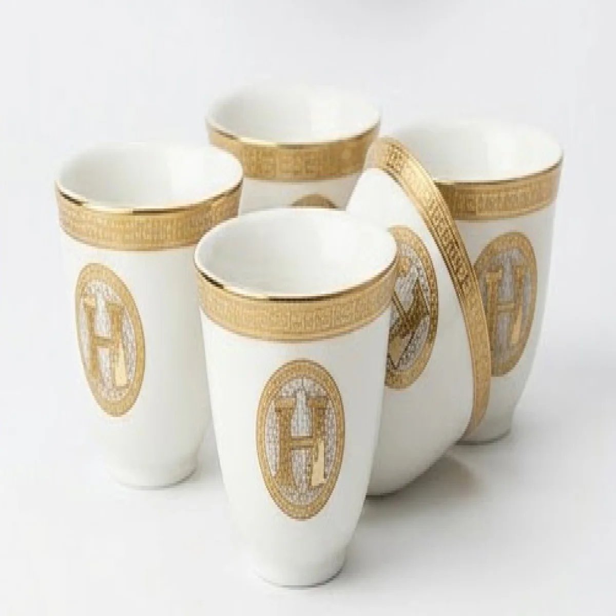 HERMÈS – Luxury Signature Espresso Cup Set - صورة 3