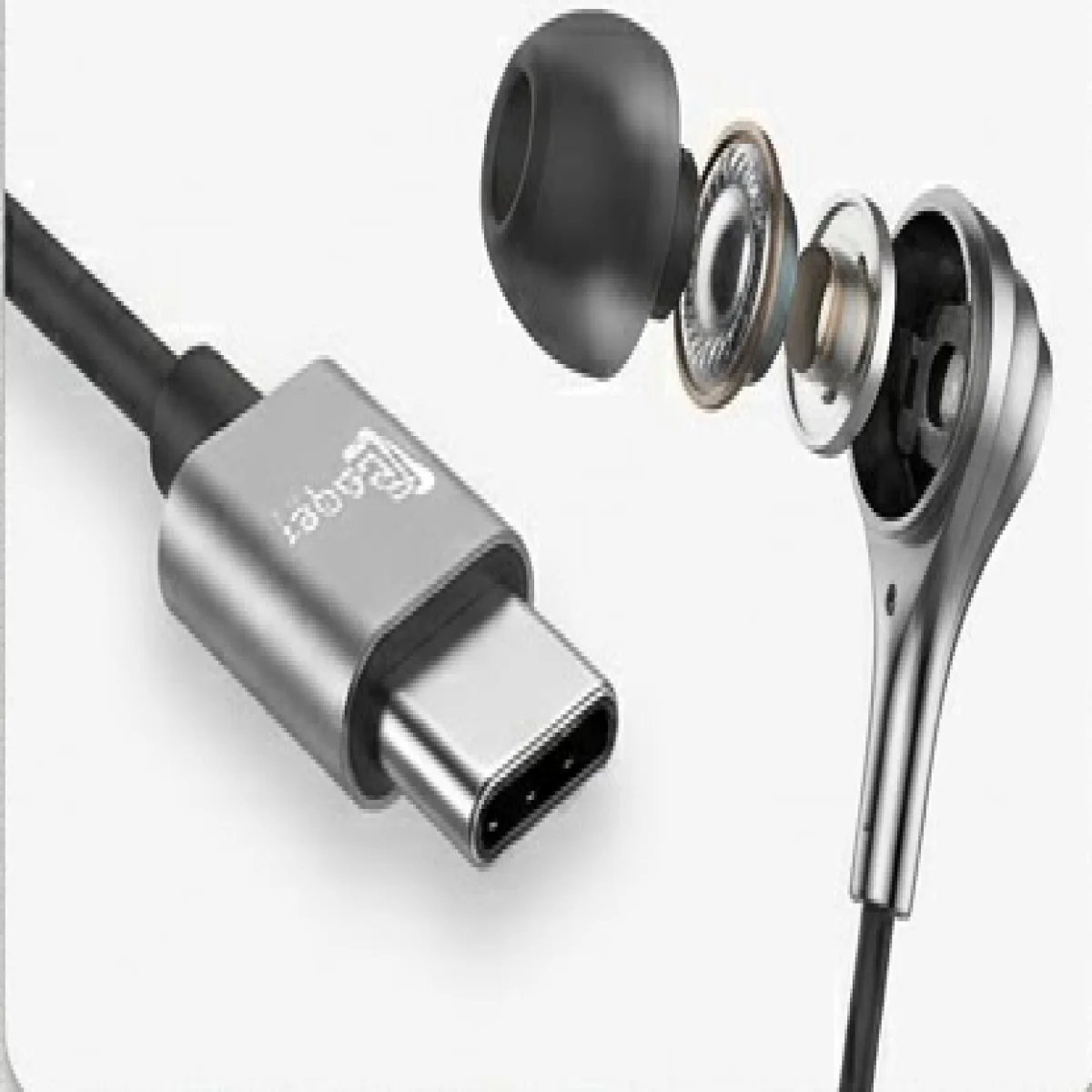 Baqer Stereo Earphones Type-C-BH-082 - صورة 4