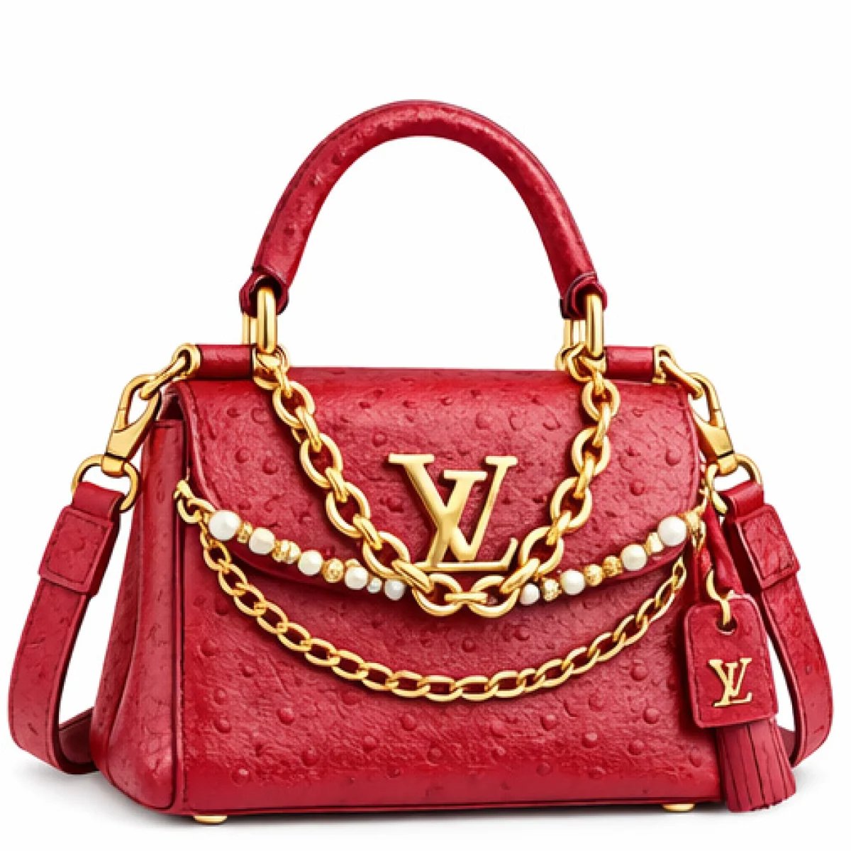 Louis Vuitton Capucines Mini Ostrich Leather Bag - صورة 5