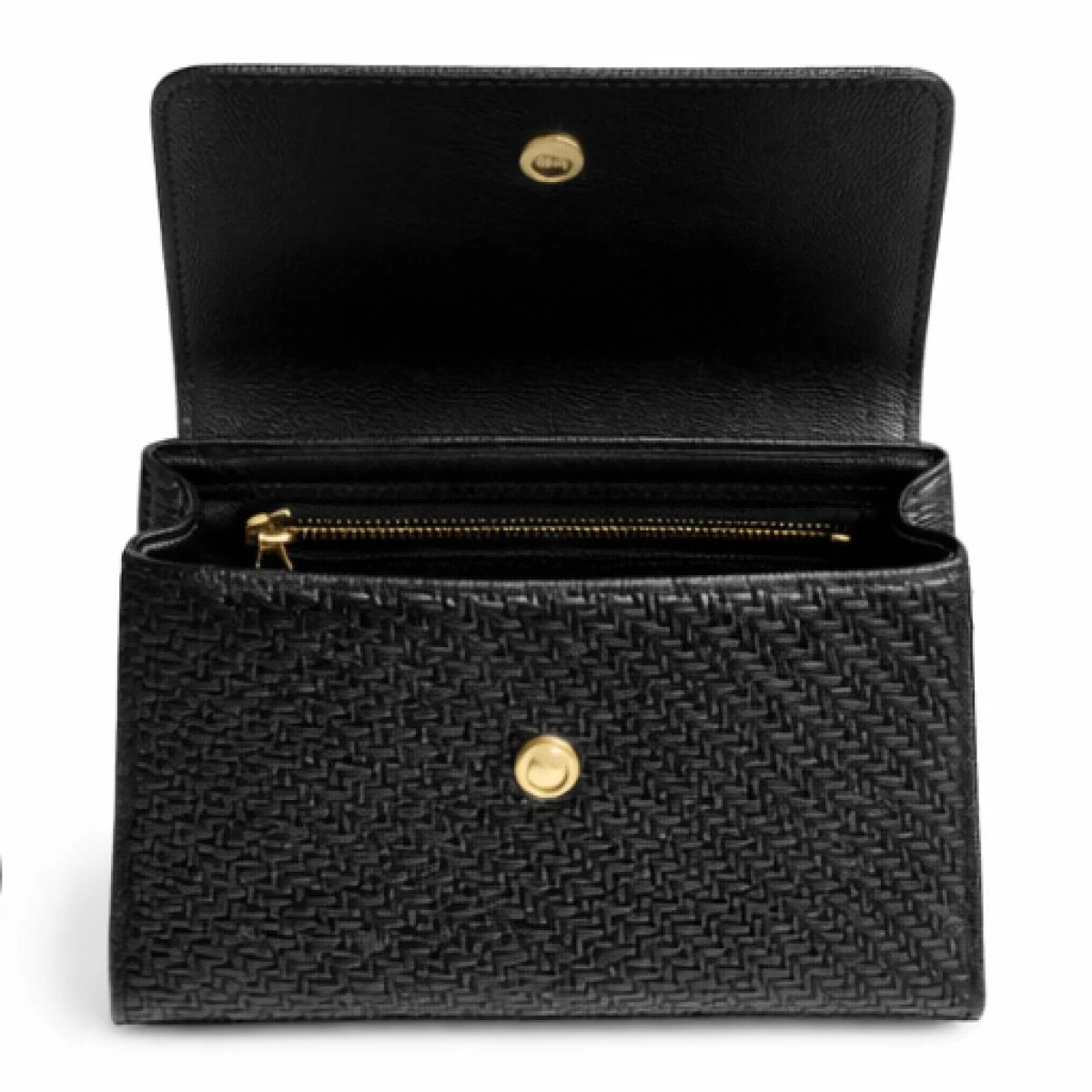 Versace – Medusa Woven Clutch – Black Edition - صورة 3