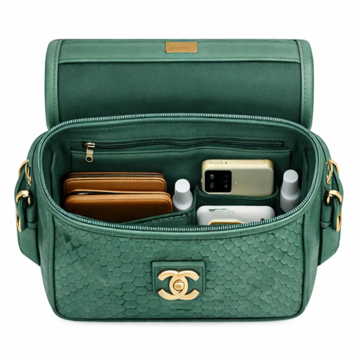 Chanel Classic Python Chain Flap Bag - صورة 12