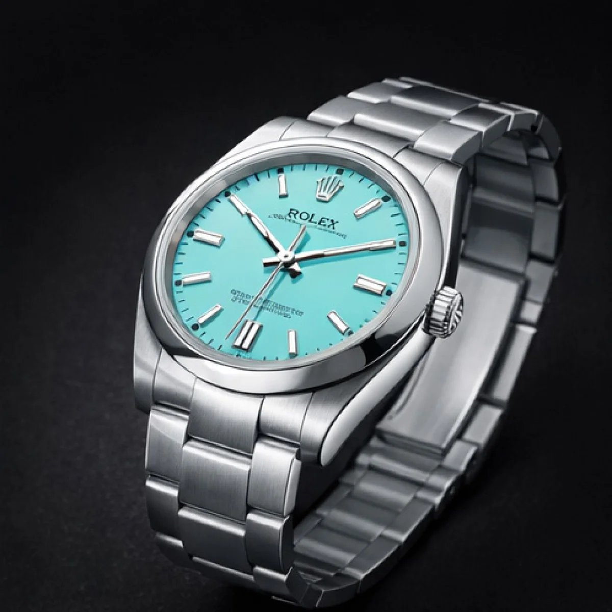 Rolex Oyster Perpetual Turquoise Blue - صورة 11