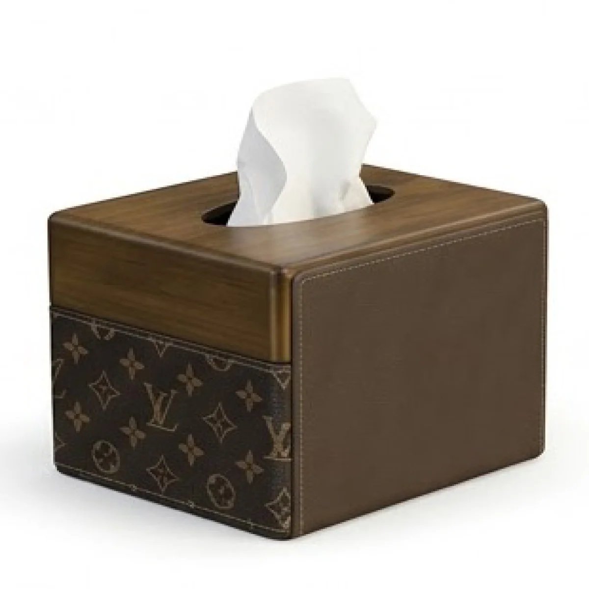 ✨ LOUIS VUITTON – Luxury Wooden Tissue Box ✨ - صورة 3
