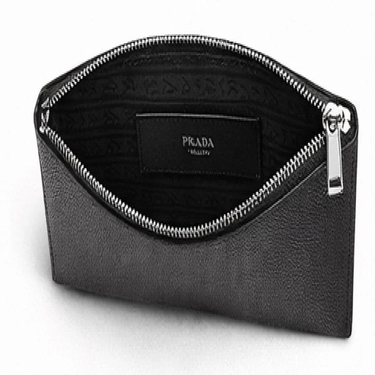 Prada – Saffiano Leather Slim Clutch – Black Edition - صورة 5