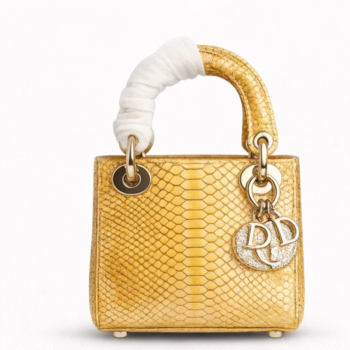 Christian Dior Mini Lady Dior Exotic Leather Bag - صورة 11