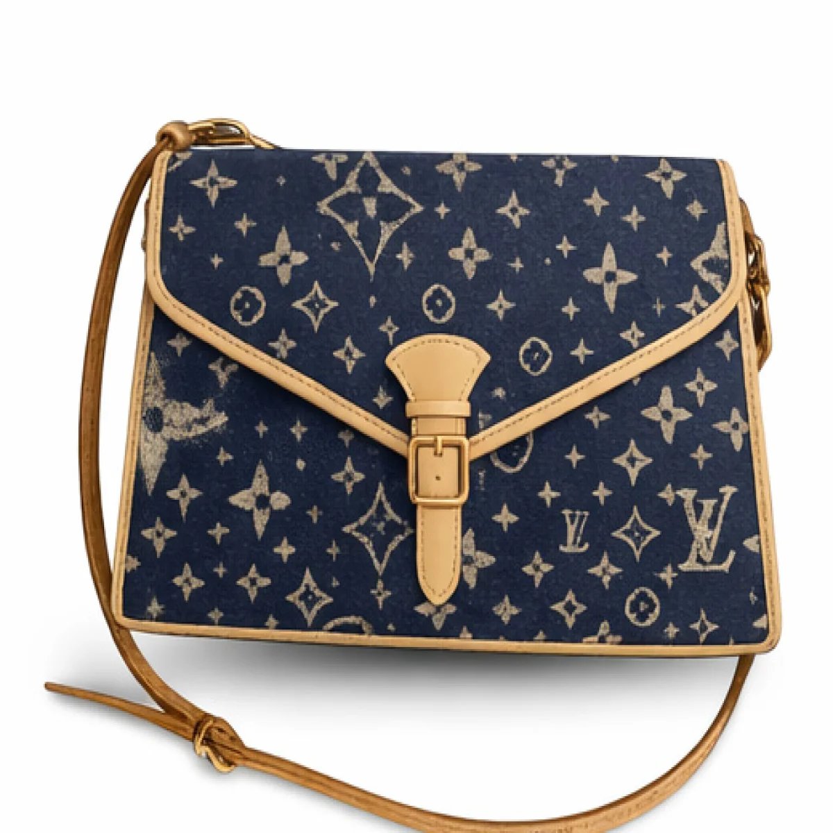 : Louis Vuitton Monogram Denim Shoulder Bag - صورة 5