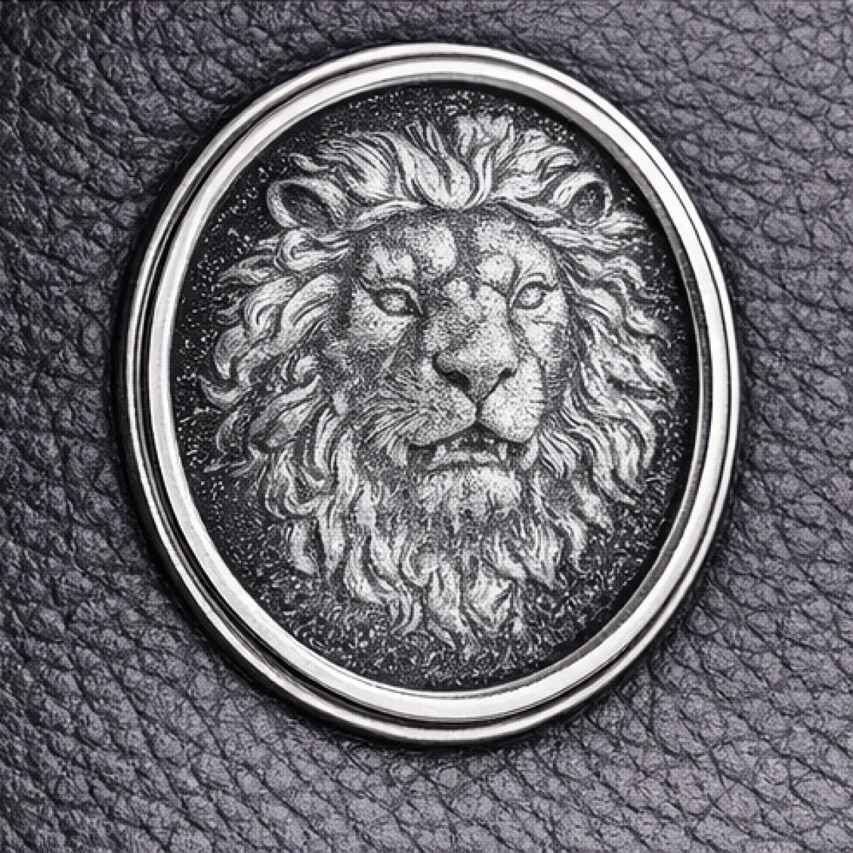 Medallion Classic Leather Zip Wallet – Black Edition | تصميم فاخر مستوحى | باقر ستور العراق — صورة 7