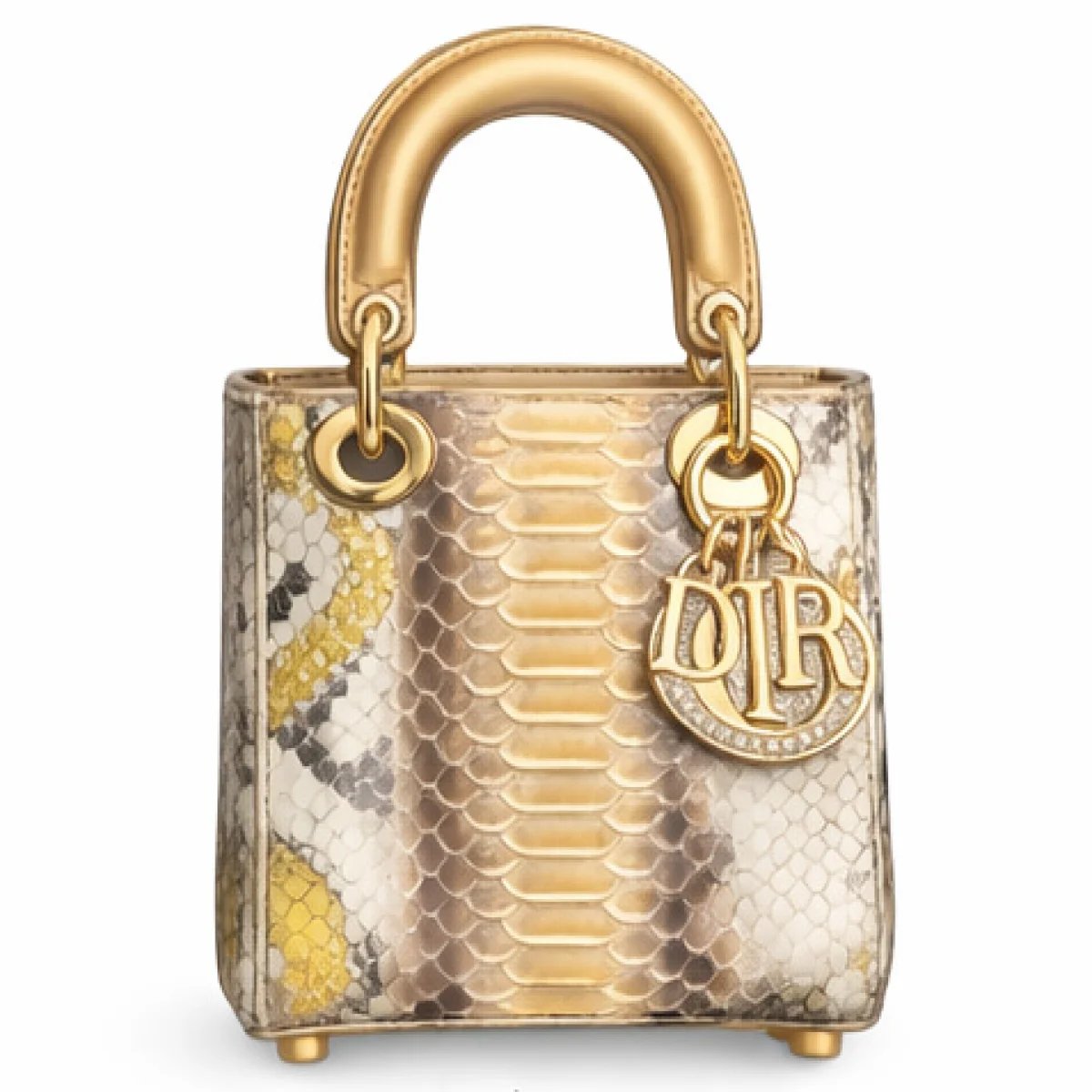Dior Lady Mini Bag – Python Metallic Edition - صورة 9
