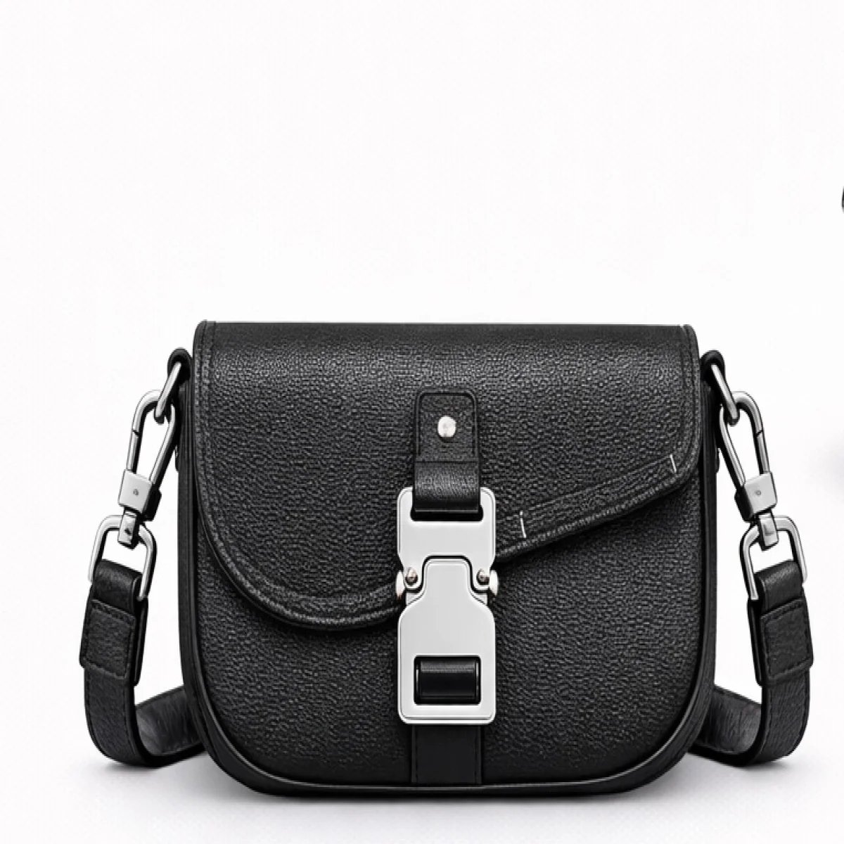 Prada Buckle Leather Crossbody Bag - صورة 10