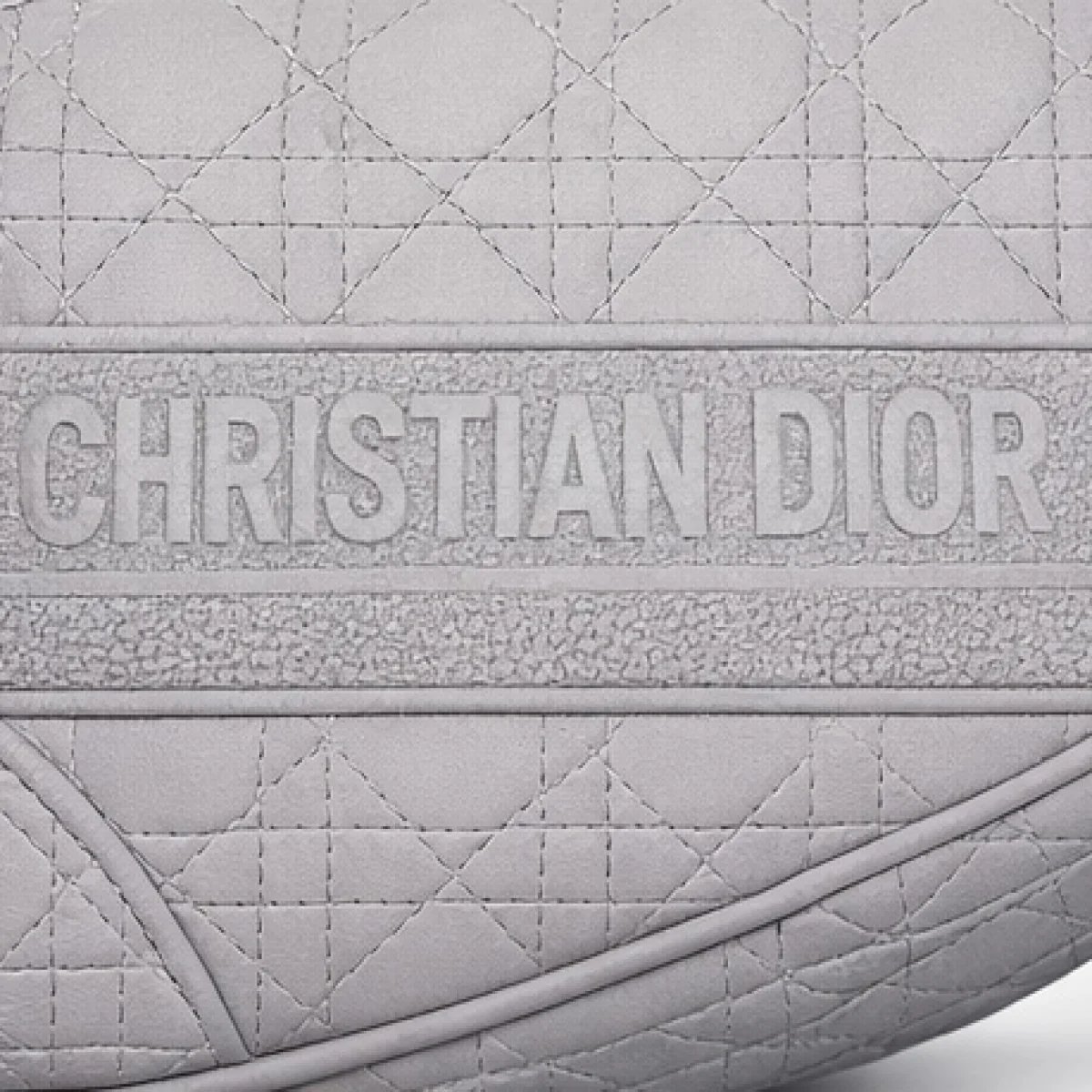 Christian Dior Saddle Bag Quilted Leather – Grey Edition - صورة 7