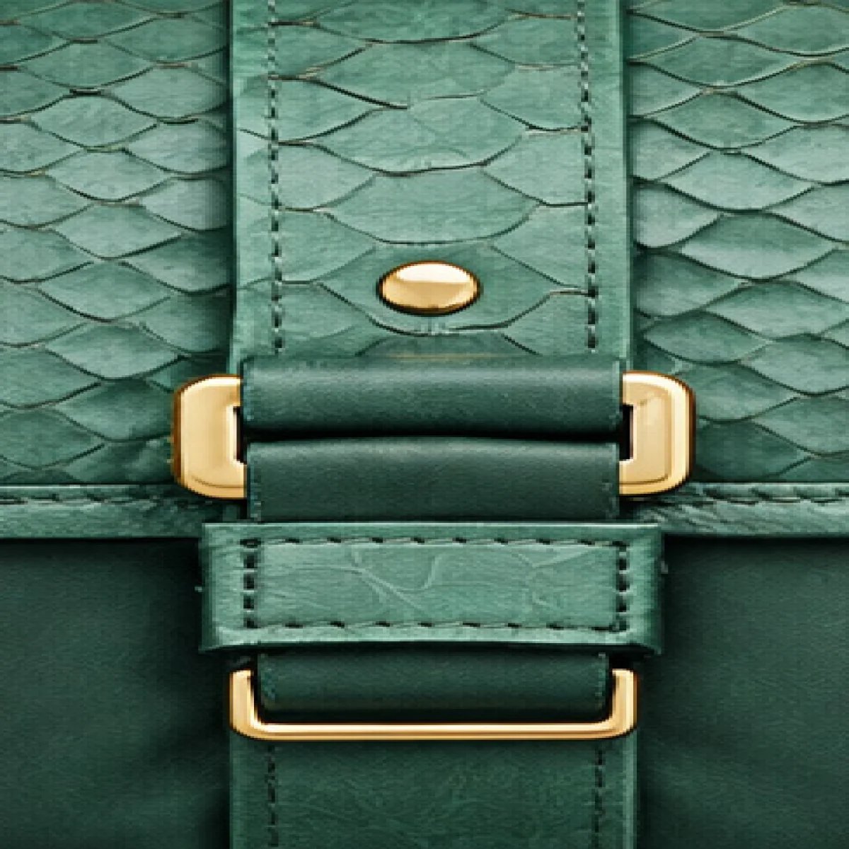 Chanel Classic Python Chain Flap Bag - صورة 10