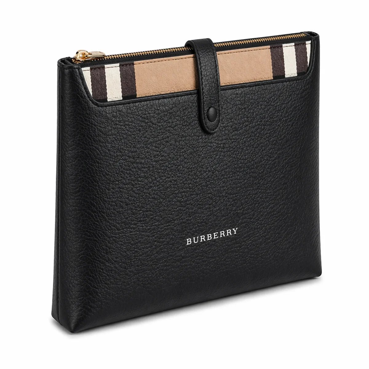 كلتش جلد بنقشة Burberry الكلاسيكية - صورة 2