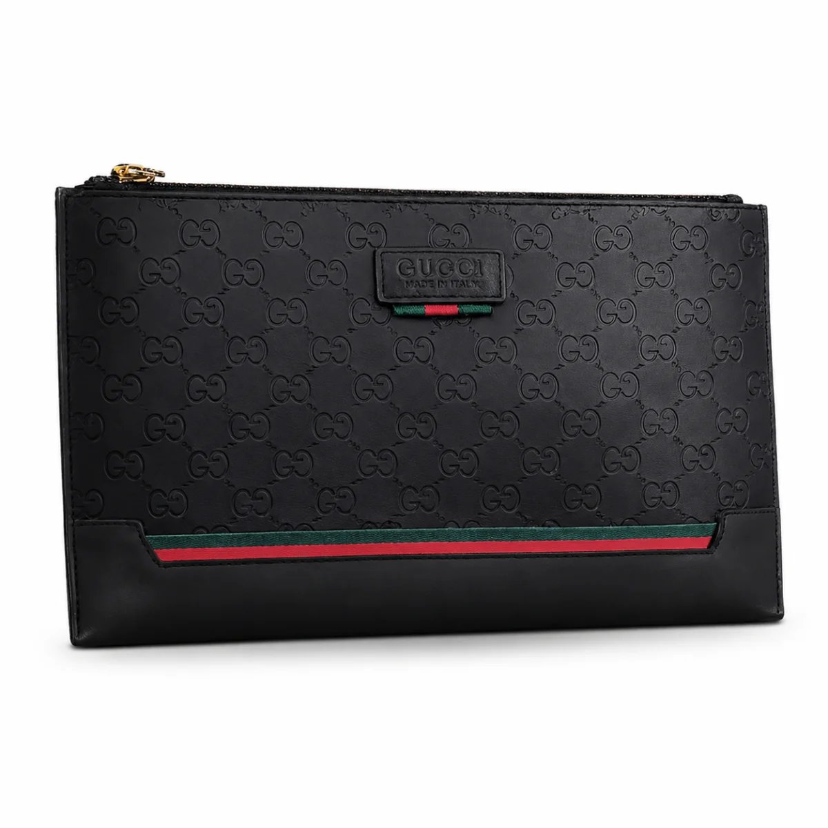 محفظة يد رجالية فاخرة – تصميم GG مع الشريط الأيقوني - صورة 3