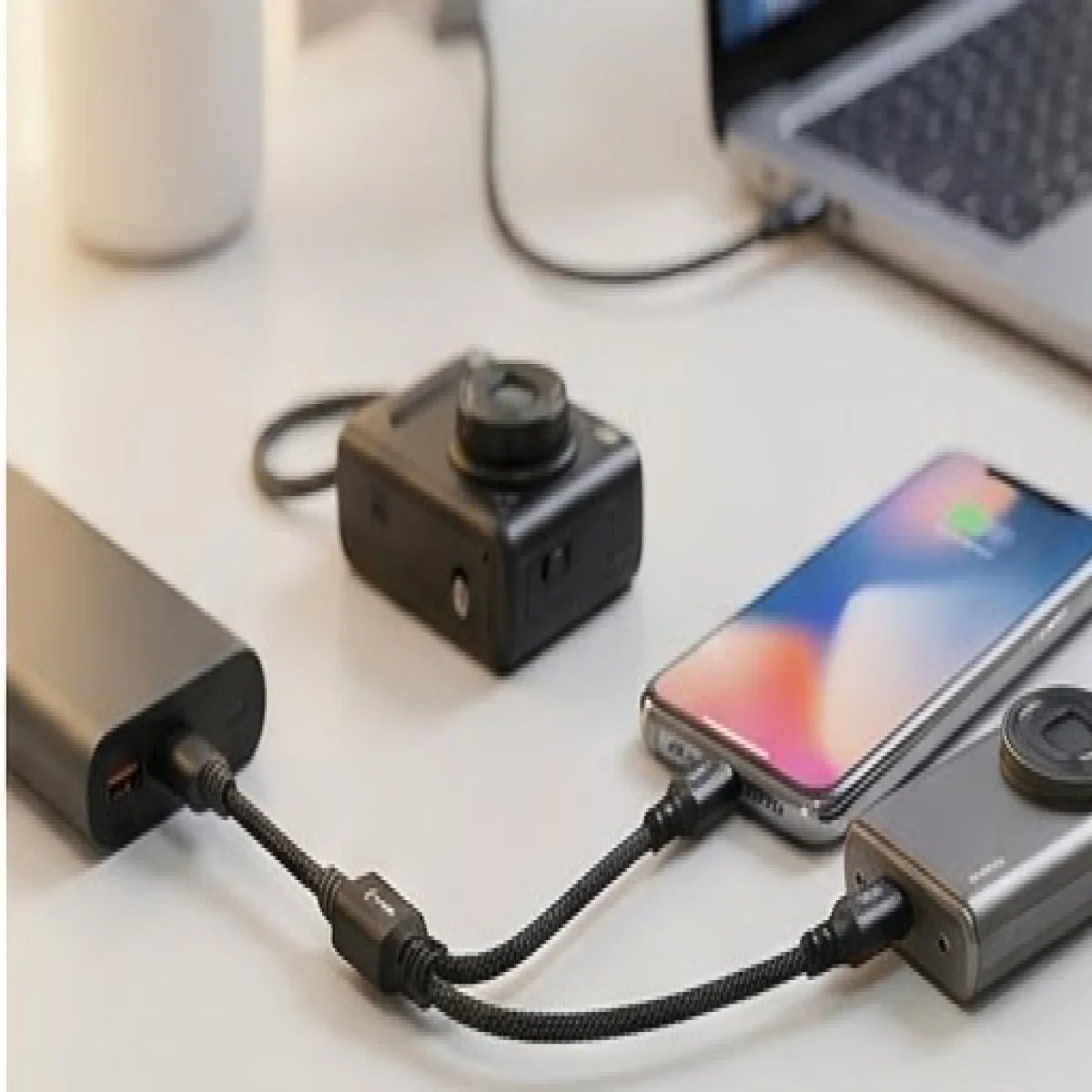 Otg-Baqer Adapter Cable Micro USB & Type-C - صورة 3